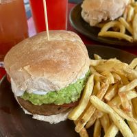 Churrasco italiano   at Fuente Rica Rica - Plaza Ñunoa in Santiago