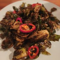 Brussel sprouts at Pizzeria Toro in Durham
