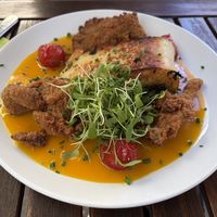 Spinat-Kartoffel-Roulade mit knusprigem Austernpilz  at Velo Heilbronn in Heilbronn