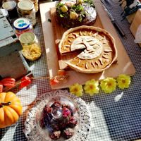 Pumpin Pie & Chocolate Cake at Boatsje Bakker in Groningen