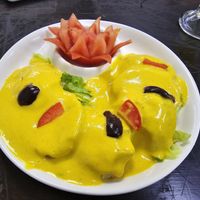 Papa a la huancaína at Sazon Del Muya in Trujillo