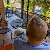 Dog-friendly outdoor patio at Havana Cabana in Kanab