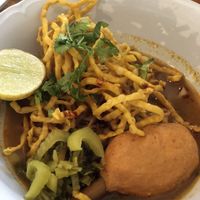 Khao soi  at Jay Hom Chan - ร้านอาหารเจหอมจันทร์ลำปาง in Lampang