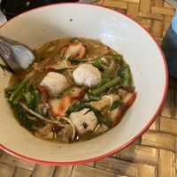 Tom yum noodle  at Jay Hom Chan - ร้านอาหารเจหอมจันทร์ลำปาง in Lampang