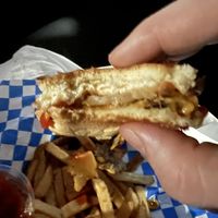 “Double” burger.  Lol.  So sad  at Smashed Burger in Burbank