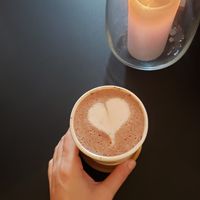 Vegane heiße Schokolade - super lecker! at Pure Food in Nuremberg