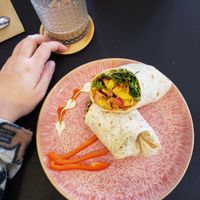 Der Frühstücksburrito at Pure Food in Nuremberg