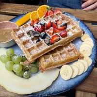 Belgian waffles at Pure Food in Nuremberg