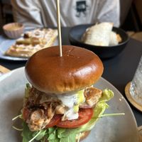 Frühstücksburger, Waffel & Burrito   at Pure Food in Nuremberg