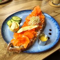 Carrot lax bread at Pure Food in Nuremberg