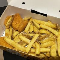 Vegan nuggets and chips from Cartofisserie, Brașov  at Cartofisserie in Brasov