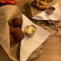 Vegan bitterballen en loempia’s   at Den Bosduin in Kalmthout
