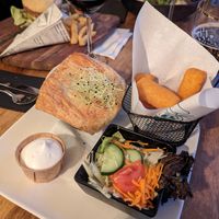 vegan videe with croquettes & vegan mayo at Den Bosduin in Kalmthout