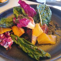 Butternutsquash with cavolo nero and radicchio at Beyla in Copenhagen