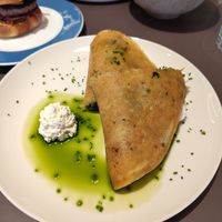 Spanakopita with smoked ricotta at Beyla in Copenhagen