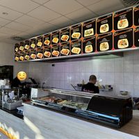 Food counter.  at Asia Sushi Bar in Rathenow