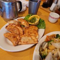 Fried dumplings at Quan Yin in Houston
