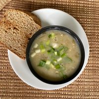 Every meal always comes with a vegan soup 🍜 !  at Vegano Carioca in Armacao Dos Buzios