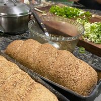 Vegan bread with natural fermentation… right out the oven!!  at Vegano Carioca in Armacao Dos Buzios