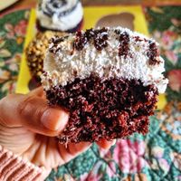 Vegan coconut and nutella at Pasticcia Cupcakeria in Salerno