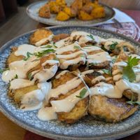 Zucchini (we got non vegan food by negligence) at Fenicia in Barcelona