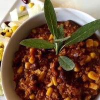 vegan chili at Micky und Molly Katzenmuseum und Cafe in Braunschweig