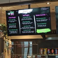 Menu at Vegan Filth in Cardiff