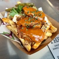 Buffalo Chicken Loaded Fries  at Vegan Filth in Cardiff