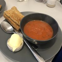Tomato and Basil soup  at Love Brownies in Harrogate