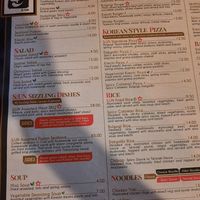 Menu at SUN in Valletta