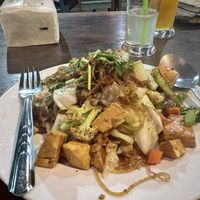 Tofu and veg noodles   at Sabaidee Sivilay Restaurant in Pakbeng