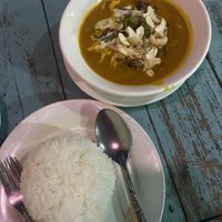 Lao Curry vegan.  at Sabaidee Sivilay Restaurant in Pakbeng