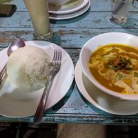 Pumpkin curry at Sabaidee Sivilay Restaurant in Pakbeng