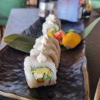 Vegan sushi at Kaliva On The Beach in Ayia Napa