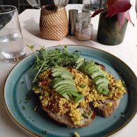 Tofu scramble on sourdough at Culture - Cafe & Deli in Inverness