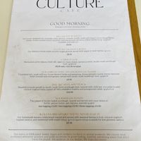   at Culture - Cafe & Deli in Inverness