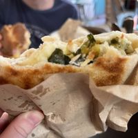 Green empanada  at Emporio Andino in San Pedro De Atacama