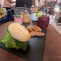 Mushroom sandwich at Emporio Andino in San Pedro De Atacama
