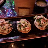 Tostadas Ceviche Palmito  at Fonda San Miguel in Austin