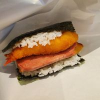 Tempura shrimp onigiri at Ice Gyaru - 霜淇淋專門店 in Taipei