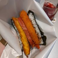 Tempura shrimp onigiri at Ice Gyaru - 霜淇淋專門店 in Taipei