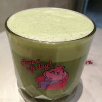 Matcha iced latte with oat milk at Ice Gyaru - 霜淇淋專門店 in Taipei