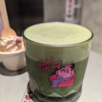 Oat milk matcha latte at Ice Gyaru - 霜淇淋專門店 in Taipei