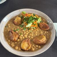 Bambara beans & kakro  at Pat's Vegetarian Health Food Center in Accra