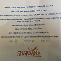Allergy advice   at Shardana in Guildford