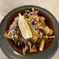 Loaded Fries with Chili  at Tres Mexican in Seaford