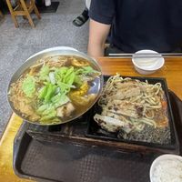 Super nice vegan soyfilet and vegetable soupp  at Old Club Vegetarian - 老東家素食 in Chiayi