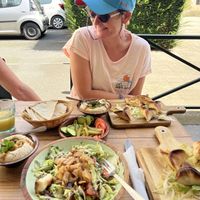 I think I chose a bit too much, luckily they gave us a take away box  at Falafel & Veg in Caen