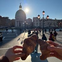 Cheers - left: orange jam, right: plain at Relax & Caffe in Venice