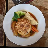 Roast with butternut squash & beetroot wellington at The Birds Nest in London